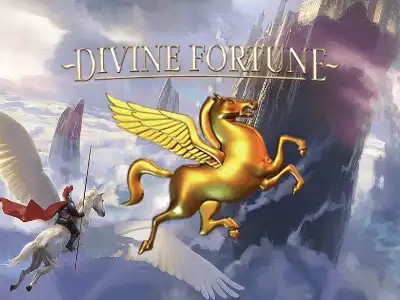 Divine Fortune slot logo by NetEnt at Bwin Casino