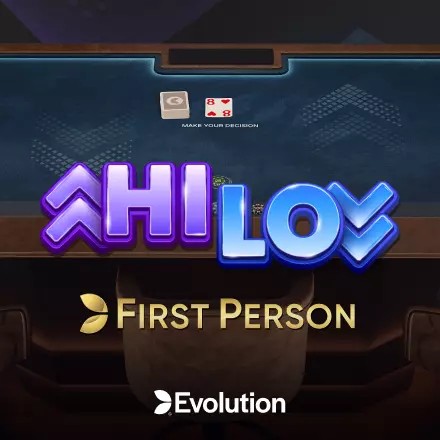 Table Games logo of First Person Hi Lo from Evolution at Bwin Casino