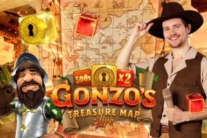 Gonzo&#039;s Treasure Map online game logo by Evolution on bwin-casino.be