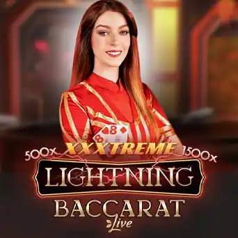 Lightning Baccarat slot visual from Evolution available on bwin-casino.be